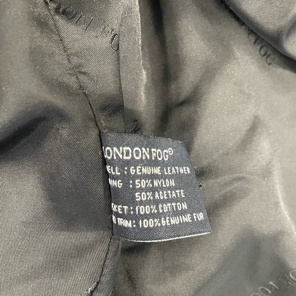 London Fog Leather Jacket Size M - Picture 4 of 5